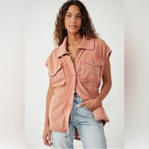 Free People Coza Utility Vest, XS